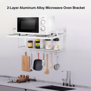Etageres Micro Ondes Four,Support Mural de Rangement Cuisine