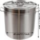 Marmite inox 70L Begoniape induction Ø45 poignées couvercle