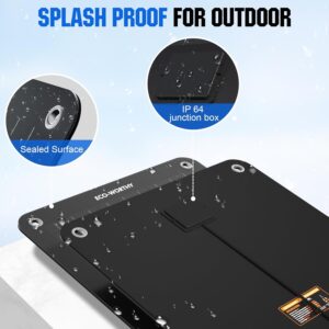 12V Car Battery Maintainer ECO-WORTHY 10W Solar, Clips
