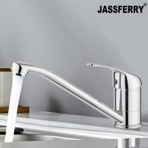 Jass Ferry Robinet de cuisine traditionnel monobloc avec bec pivotant Chrome