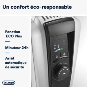De'Longhi TRDX41025E Radiateur a huile Dragon 4, 2.5kw