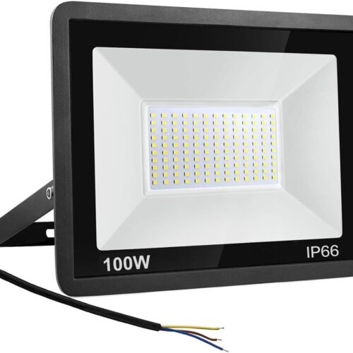 Niserelesa Projecteur LED Exterieur 100W,IP66 etanche Spot led Exterieur 10000LM Projecteur LED 6500K Blanc Froid Projecteur Exterie