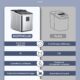 Machine à glaçons NORTHCLAN inox 14 kg/24h autonettoyante