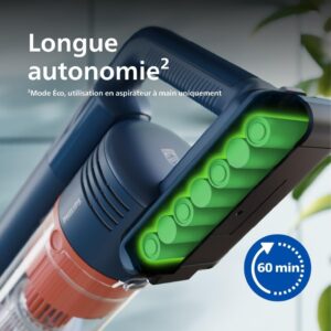 Aspirateur sans fil Philips 5000 Flex 60 min brosse animaux