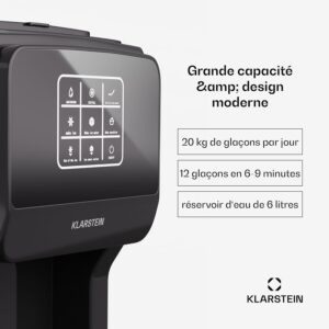 Machine à glaçons Klarstein ArcticBlend 3-en-1 20 kg/24h