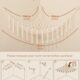 iKeelo Range Peluche Hamac de Rangement pour Jouets, en Macrame pour Animaux en Peluche, Organisateur Suspendu pour Chambre d'Enfant