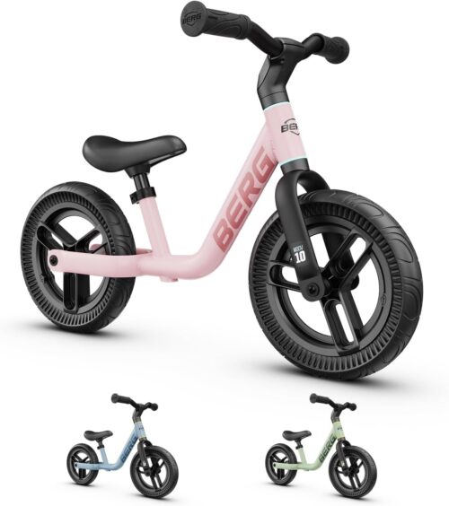Berg MOOV 10 Inch Wheel Balance Bike for Ages 2 Up to 30 kg, Height Adjustable Steering Wheel and Saddle, Safe and Ultra Light Lear