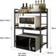 Support micro-ondes extensible LANTUS métal 2 niveaux