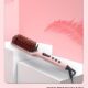 Lisseur a cheveux Megawise (2025) avec brosse en ceramique ; Fer plat double tension anti-brulure Cordon rotatif Arret automatiq