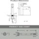 61xY39WmB6L._AC_SL1500_.jpg ARCORA Robinet de Lavabo Pour Salle de Bain Carree Mitigeur a Levier Unique en Acier Inoxydable de 195MM avec Tuyaux d'eau Froide et