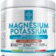 Potassium Magnesium Poudre 300g Orange PiuLife, Avec Vitamine B12, B6, B1, Acide Folique, Vitamine C, Complement Alimentaire Fatigue