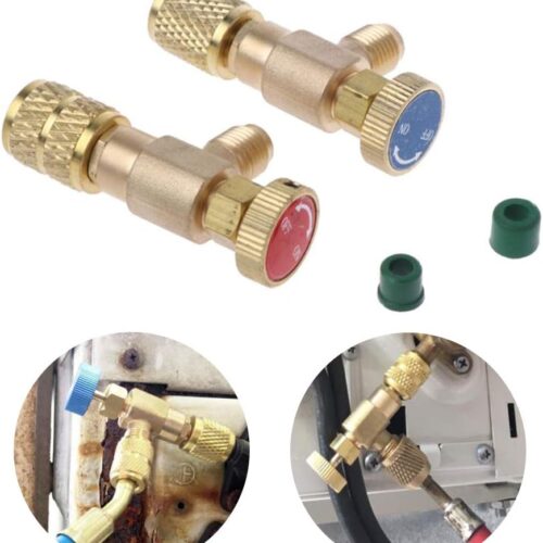 61y2wrj7p3L._AC_SL1001_.jpg LNIMIKIY 2 Pack Safety Valve No Leak Refrigerant Quick Connector Adapter Replacement Easy to Use Sealed Vehicle Control