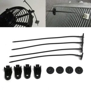 QLING Kit de montage universel pour ventilateur automobile - Accessoires de fixation pour la plupart des ventilateurs de radiateur (