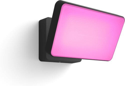 Philips Hue White Color Ambiance Projecteur Exterieur DISCOVER Aluminium Noir, fonctionne avec Alexa, Google Assistant et Apple Ho