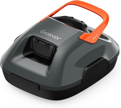 Gosvor Wireless Pool Robot, Pool Vacuum Cleaner with 90 Minute Autonomy, Automatic Cleaning with Automatic Parking Function, Compact