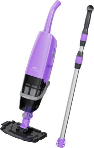 Niya AquaSweep S1 Rechargeable Handheld Vacuum Cleaner with Telescopic Handle, Powerful Suction, Hard to Access Corner Cleaning, 60