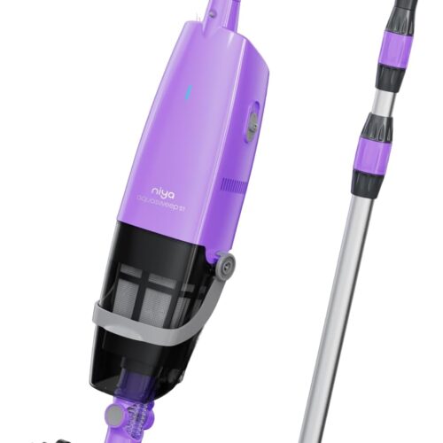 Niya AquaSweep S1 Rechargeable Handheld Vacuum Cleaner with Telescopic Handle, Powerful Suction, Hard to Access Corner Cleaning, 60
