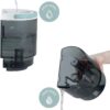 H.Koenig Nettoyeur Textile à Main Eau Chaude TWT88, Double Réservoir 1600mL et 950mL, Débit d'Eau 290mL/min, Température jusqu'à 60°