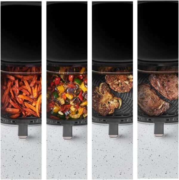 Russell Hobbs Air Fryer Rapid Air 4.3L (Ultra Compact, Quiet) Oil-free Fryer (Cooking, Grilling, Roasting and More, Economical, Touc