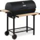 61zNbtc4szL._AC_SL1500_.jpg BBQ-Toro Barbecue au charbon de bois avec couvercle - Diametre : 80 x (L) 42 cm - Chariot de barbecue au charbon de bois de qualite