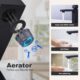 61zNji589FL._AC_SL1500_.jpg ARCORA Robinet de Lavabo Pour Salle de Bain Carree Mitigeur a Levier Unique en Acier Inoxydable de 195MM avec Tuyaux d'eau Froide et