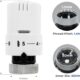 VANCOCO Robinet Thermostatique Radiateur et Coude de Reglage en equerre G12 (1521) - Raccord etanche avec Joint 1521 - Kit Thermo