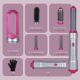 SALESMIRA Seche-Cheveux Multifonctions 5 en 1 WT-622 avec Gant Anti-Brulure Lissage, Boucles, Sechage Rapide Volumisant Parfai