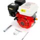 7,5 CV Moteur a essence,Moteur a kart industriel 4 Temps,1 Cylindre,3600 trmin (Noir et blanc)