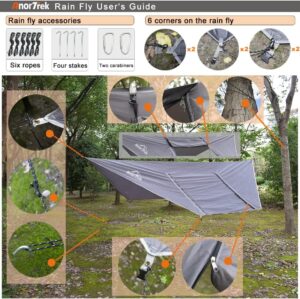 Hamac de camping AnorTrek double avec moustiquaire