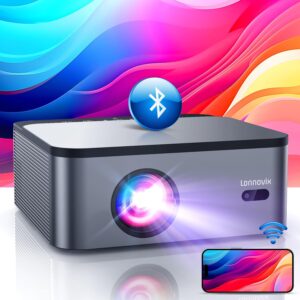 Auto Focus Keystone 4K Bluetooth WiFi Projector 25000 Lumens FHD 1080P, Supported, WiFi Overhead Projector 6 Stretched Saddle Ho