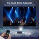Projecteur 4K AKATUO mini portable LED 1080p natif