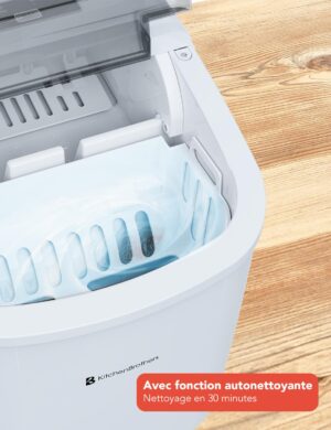710BSLUrHWL._SL1500_-1.jpg Machine à glaçons KitchenBrothers portable 12 kg/24h
