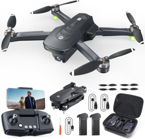 Holy Stone HS175D Drone with 4K Camera pour adultes, quadricoptere RC pliable avec retour automatique GPS, moteur sans balais, suive