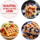 Mini gaufrier antiadhésif rétro rose – gaufres classiques