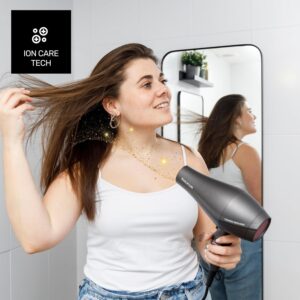 Taurus - Seche-cheveux Fashion 2600 Ionic 2600W Moteur AC 6 reglages vitessetemperature Ionic Care Air froid Concentrateu