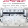 Frigidaire 26 LBS Per Day Portable Compact Ice Maker Stainless Steel Medium Size Ice Maker