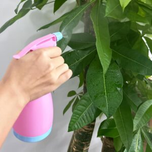 Gentpovth 3 Pieces 500ML Flacon Spray Bouteilles Vide Rechargeable (Riz-rose-bleu)