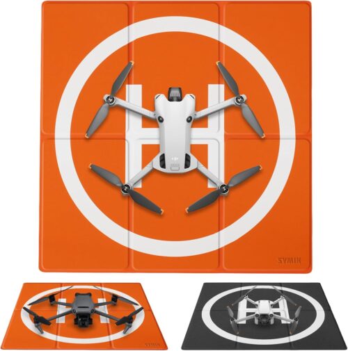 SYMIK LP500 Drone Landing Pad, 50cm(20) Tapis D'atterrissage pour drone Double Face etanche (2 x 3) pour DJI Mini 4 Pro, Mini 3 Pro