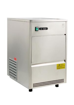 METRO Professional Ice Maker GIM1026B, Stainless Steel, 42 x 51.5 x 65.5 cm, 170 W, 26 kg24 h, Hollow Conical Shape, Silver