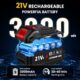 Nettoyeur Haute Pression sans Fil, 50 Bar Nettoyeur Haute Pression sur Batterie avec 2 x 3,0 Ah Batteries, Buse 6 en 1, Moteur en Cu