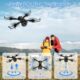 Drone pour Enfant avec Camera 720P HD, Drone Quadricoptere FPV WiFi Telecommande, Mode sans Tete, Maintien d'Altitude, 360Flips, Ca