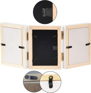 Cadre empreinte main bébé Newlemo - kit 3 parties blanc
