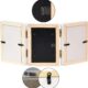 Cadre empreinte main bébé Newlemo - kit 3 parties blanc