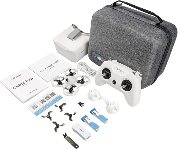 BETAFPV Kit de Drone Cetus Pro FPV RTF Avec Maintien D'altitude Autoprotection Atterrissage D'urgence 3 Modes de Vol Fonction Tortue