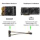 711V5tBktjL._SL1500_.jpg JD 2 Packs 2X SATA Power 15 Pin to 8 Pin PCI Express (PCIe) Graphics Video Power Card Adapter Cable, 20cm
