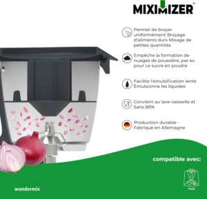 711cSOfsAOL._AC_SL1500_.jpg Wundermix - Miximizer Reducteur de bol pour Thermomix (TM31) Hacher, mixer reduire efficacement les aliments Made in Germany