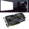 Gaming Graphics Card, 6GB 192Bit GDDR5 Dual Fan Computer Graphics Card, Multimedia Interface HD DVI and VGA Interface, Support Stere
