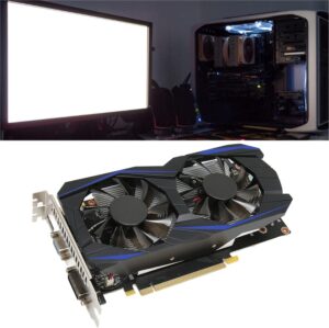 Gaming Graphics Card, 6GB 192Bit GDDR5 Dual Fan Computer Graphics Card, Multimedia Interface HD DVI and VGA Interface, Support Stere