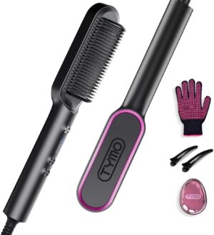 Brosse lissante TYMO peigne chauffant chauffe 25s 5 réglages