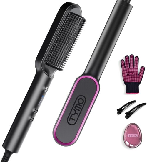 Brosse lissante TYMO peigne chauffant chauffe 25s 5 réglages